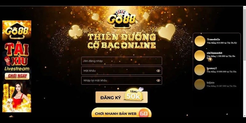 Nhà cái go88 và ưu điểm nổi bật