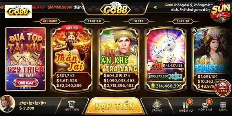 Cổng game go88 sở hữu nhiều ưu điểm vượt trội