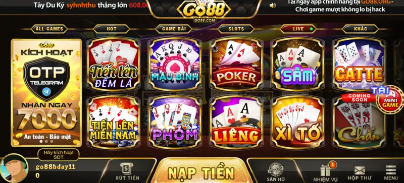 Những siêu phẩm game nổi bật tại go88